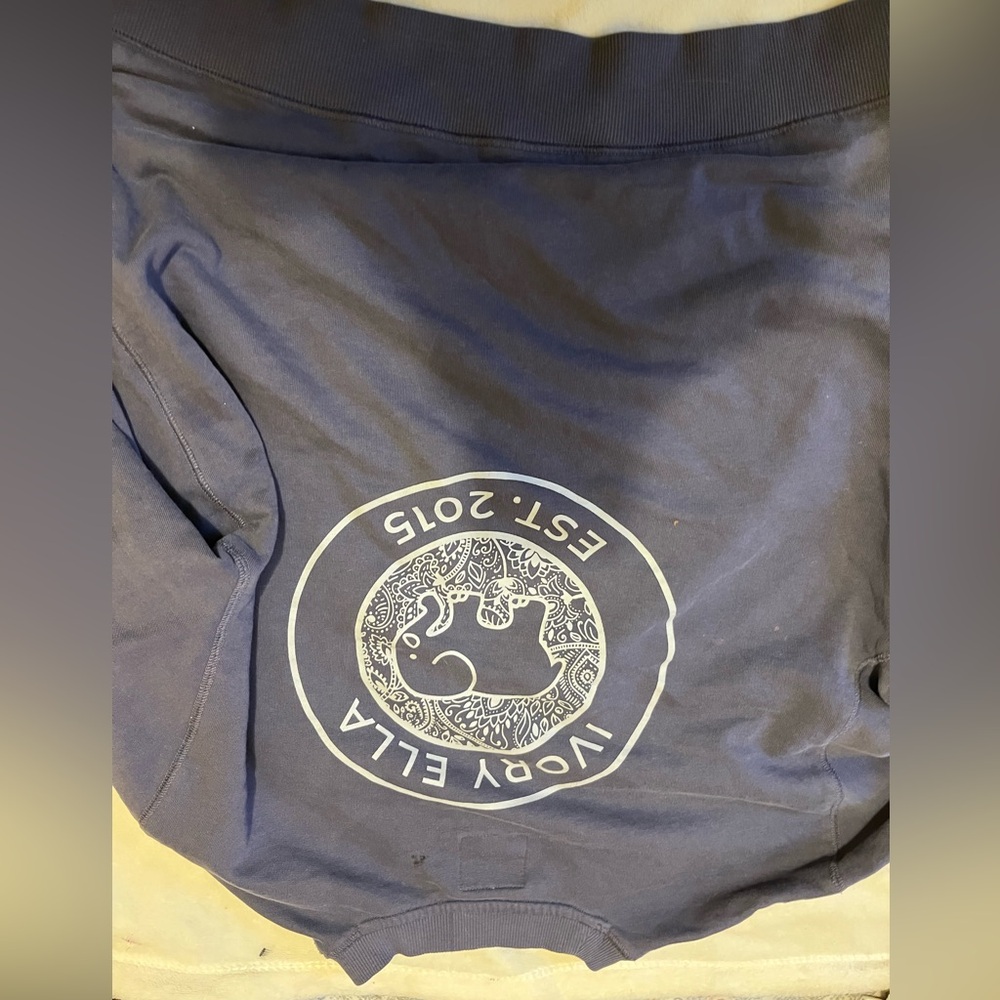 Ivory Ella Dark Blue Lounge Shorts